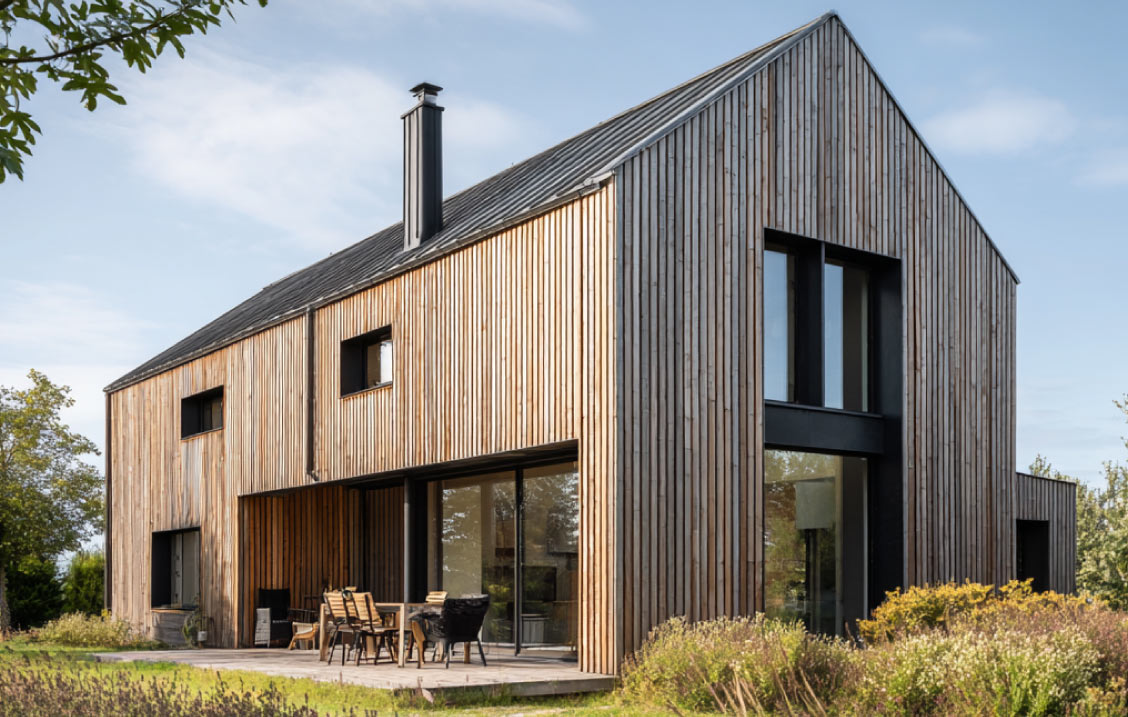 Zoom sur les bardages écologiques et durables