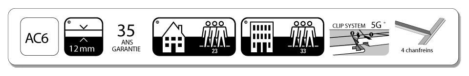 Caractéristique technique du Alsafloor Solid plus Chêne Sunset 471