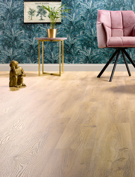 Sol stratifié SOLID PLUS Chêne Sunset 471, résistant à l'eau, sol stratifié pour toutes les pièces de la maison